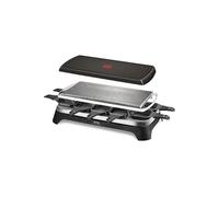 Tefal Inox & Design RE45A8 raclette 10 personne(s) 1350 W Noir, Acier inoxydable
