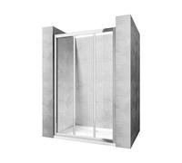 Rea Alex porte de douche 100 cm coulissant chrome brillant/verre transparent REA-K0546