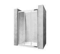 Rea Alex porte de douche 80 cm coulissant chrome brillant/verre transparent REA-K0287
