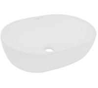 Rea Amelia lavabo 48x34.5 cm ovale à poser blanc REA-U0416