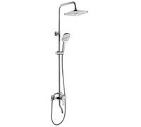 Rea Argus ensemble de douche mural avec douche pluie chrome REA-P7856