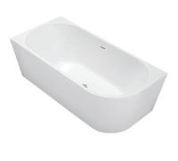 Rea Baignoire SYDNEY BELLANTO SINISTRA Baignoire d'angle 150 cm en acrylique, capacité 194 litres (Blanc)