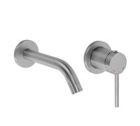 Rea Clif mitigeur de lavabo murale nickel REA-B5840