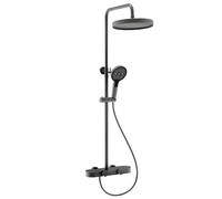 Rea Cris ensemble de douche mural avec douche pluie graphite REA-P0358