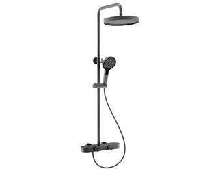 Rea Cris ensemble de douche mural avec douche pluie graphite REA-P0358