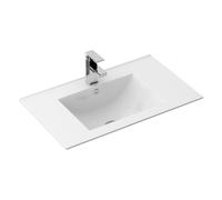 Rea Dafne lavabo 76x46.5 cm rectangulaire encastrée blanc REA-U0040
