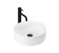 Rea Vasque à poser Lavabo de salle de bain 360 x 360 x 110 mm en céramique (Blanc)