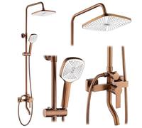 Colonne De Douche Rea Argus Kit De Douche Cuivre Brossé 32 x 10,5 x 144 cm