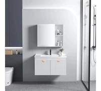 Rea Ensemble de Meubles de Salle de Bain avec lavabo Aa18 Mario 60Cm White - 47x61x50cm