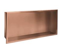 Rea Étagère de niche, 30 x 60 cm, cuivre brossé