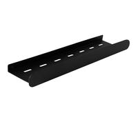 Rea Étagère de salle de bain SF03 45 cm noir mat organisateur salle de bain porte-objets douche en acier inoxydable étagère de douche murale (noir)