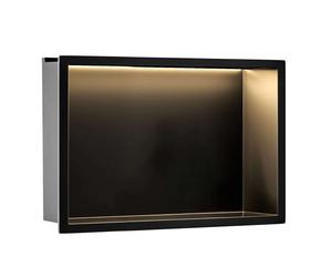 Rea étagère encastrée 45 cm noir REA-08546