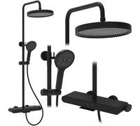 Rea Farel ensemble de douche mural oui noir REA-P0354