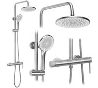 Rea Foss ensemble de douche mural oui acier REA-P5646