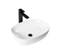 Rea Freja lavabo 51x39.5 cm ovale à poser blanc REA-U6616
