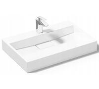 Rea Goya umywalka 50x37 cm prostokątna nablatowa biała REA-U8900