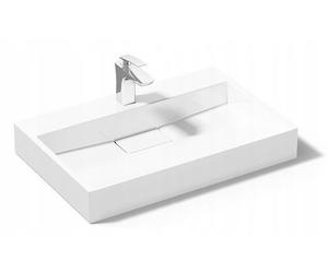 Rea Goya umywalka 60x37 cm nablatowa prostokątna biała REA-U8901