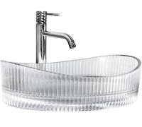 Rea Harper lavabo 50x37 cm ovale à poser brillant REA-U8525