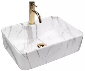 Rea Kelly umywalka 49x38 cm prostokątna nablatowa REA-U5052