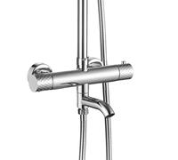 Rea Lungo kit baignoire-douche mural avec thermostat oui chrome REA-P5961