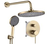 Rea Lungo Stripe ensemble de douche encastré oui doré REA-P9492