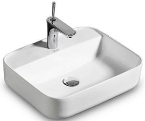 Rea Martina lavabo 51.5x41 cm rectangulaire à poser blanc brillant REA-U6646