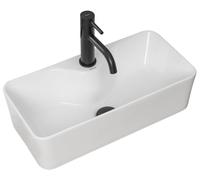 Rea Mery umywalka 50x25 cm nablatowa prostokątna biała REA-U0699