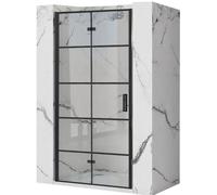 Rea Molier Black drzwi prysznicowe 100 cm czarny półmat/szkło przezroczyste REA-K6963