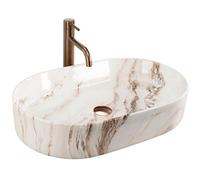 Rea Nadia lavabo 61x38.5 cm ovale à poser REA-U9239