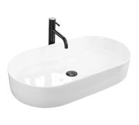 Rea Nadia umywalka 71x38,5 cm owalna nablatowa biała REA-U5801