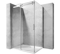 Rea Nixon-2 ścianka prysznicowa 90 cm chrom połysk/szkło przezroczyste REA-K5011