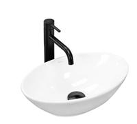 Rea VASQUE À POSER Pamela Mini Lavabo Salle de Bain 400 x 270 x 145 mm en Céramique (blanc)