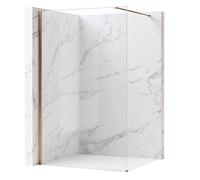 Rea paroi de douche, Flexi Transparent 100, Cuivre brossé