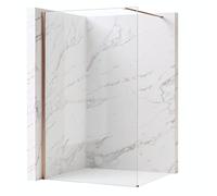 Rea paroi de douche, Flexi Transparent 140, Cuivre brossé