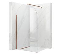 Rea - Paroi De Douche Heaven - Cuivre Brossé 120 Walk-In - 0,8x120x200cm