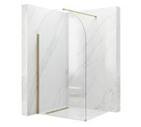 Rea - Paroi De Douche Heaven - Or Brossé 120 Walk-In - 0,8x120x200cm