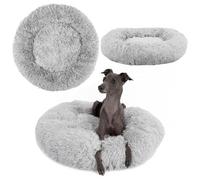 Rea, PuppyJoy Panier Moelleux pour Animaux Donut Pj-013 80Cm Light Grey, Confort Absolu pour Petits et Grands compagnons - 80x80x18cm