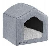 Rea, PuppyJoy Panier Moelleux pour Animaux Pj-096 Grey, Confort Absolu pour Petits et Grands compagnons - 60x60x18cm
