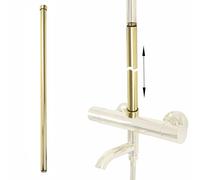 Rea Rallonge pour ensemble bain/douche GOLD 60 cm Tube de Bras d'extension pour pomme de douche (Or)