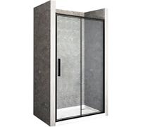 Rea Rapid Fold drzwi prysznicowe 100 cm czarny półmat/szkło przezroczyste REA-K6420