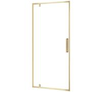 Rea Rapid Swing drzwi prysznicowe 100 cm uchylne złoty szczotkowany/szkło przezroczyste REA-K2503