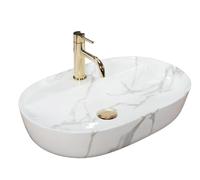 Rea REA-U8003 AURA 61 Marmo Shiny Vasque à Poser, White