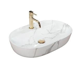 Rea REA-U8003 AURA 61 Marmo Shiny Vasque à Poser, White