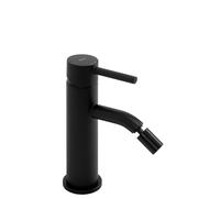 Rea Robinet de bidet Lungo Black Mitigeur monocommande en Laiton pour WC Toilette Salle de Bain (Noir)
