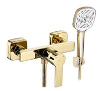 Rea ROBINET DE DOUCHE ARGUS GOLD Mitigeur Salle de Bain en Laiton Monocommande Chaude et Froide Réglable (doré)