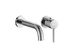 Rea ROBINET DE LAVABO/BAIGNOIRE ENCASTRÉ LUNGO CHROME +BOX Mitigeur Salle de Bain en Laiton Monocommande Chaude et Froide Réglable Robinet de Lavage à la Main (chrome)