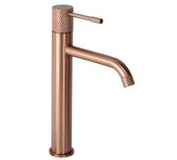 Rea - Robinet De Lavabo Venti - Cuivre Brossé High - 4x20x29,5cm