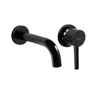 Rea ROBINET ENCASTRÉ LUNGO METALLIC BLACK + BOX Mitigeur Lavabo/Baignoire pour Salle de Bain en Laiton Chaude et Froide Réglable Robinet de Lavage à la Main (Noir)