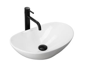 Rea Royal lavabo 48x30.5 cm ovale à poser blanc brillant REA-U6507