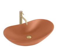 Rea Royal lavabo 61.5x35.5 cm ovale à poser mat REA-U3530